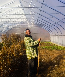 Terrance Walker, once a student at Common Ground, now helps to run key aspects of the farm. 