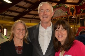 Melissa Spear, Mayor of Bridgeport Bill Finch, and Michelle Eckman at the School Garden Resource Center Conference