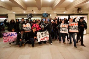 Common Ground students and staff at the Millions March in NYC. Photo courtesy of Chris Randall/ilovenewhaven.org