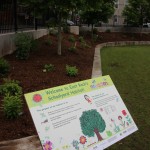 East Rock SYH sign and garden