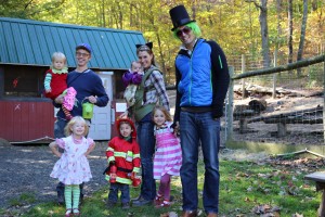 Family trick or treaters