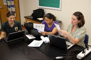 The SBAC includes complex performance tasks that challenges students to apply multiple skills and concepts to real-world problems. This lines up with the kind of teaching Common Ground values, built around active, authentic tasks. Here, for instance, a Common Ground student works with staff from the U.S. Fish & Wildlife Service to write a science journal article sharing the results of insect monitoring at New Haven parks where our students have helped to restore habitat. 