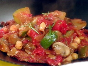 A close up view of vegetable stew
