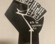 Black Power Fist With Student's Dreams